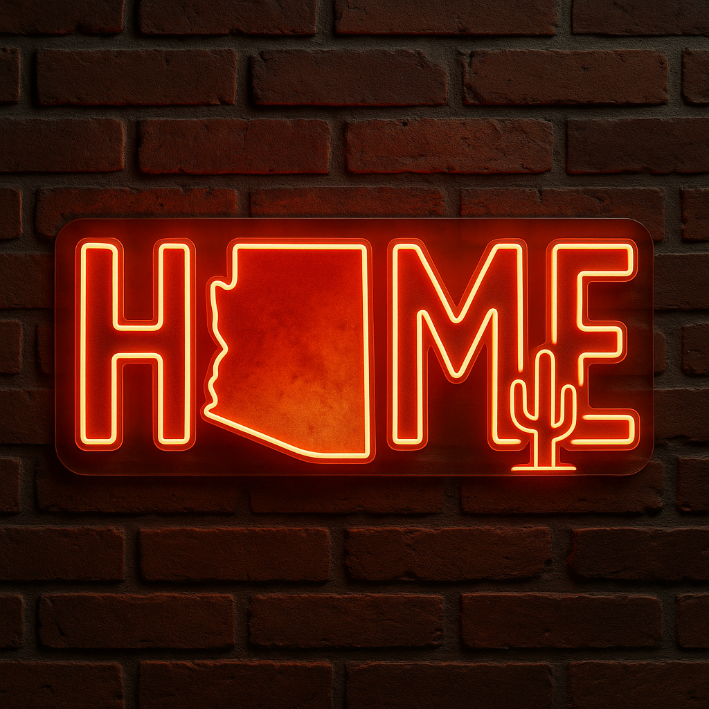 Arizona Home LED Neon Sign