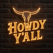 Howdy Y'all Arizona LED Neon Sign