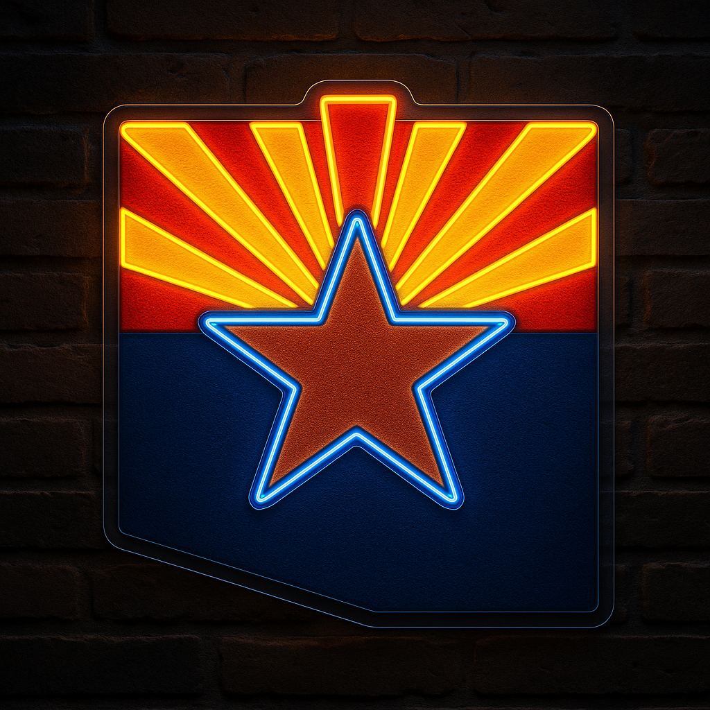 Arizona Star LED Neon Sign