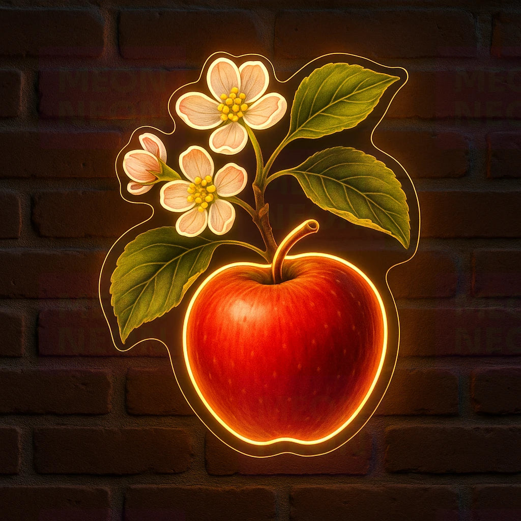 Apple Orchard Bloom LED Neon Sign