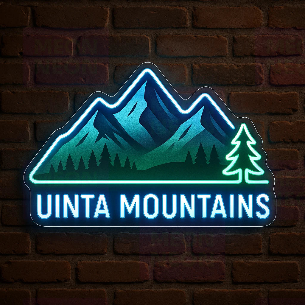 Uinta Mountains Explorer LED Neon Sign