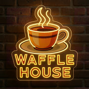 Waffle House & Coffee LED Neon Sign