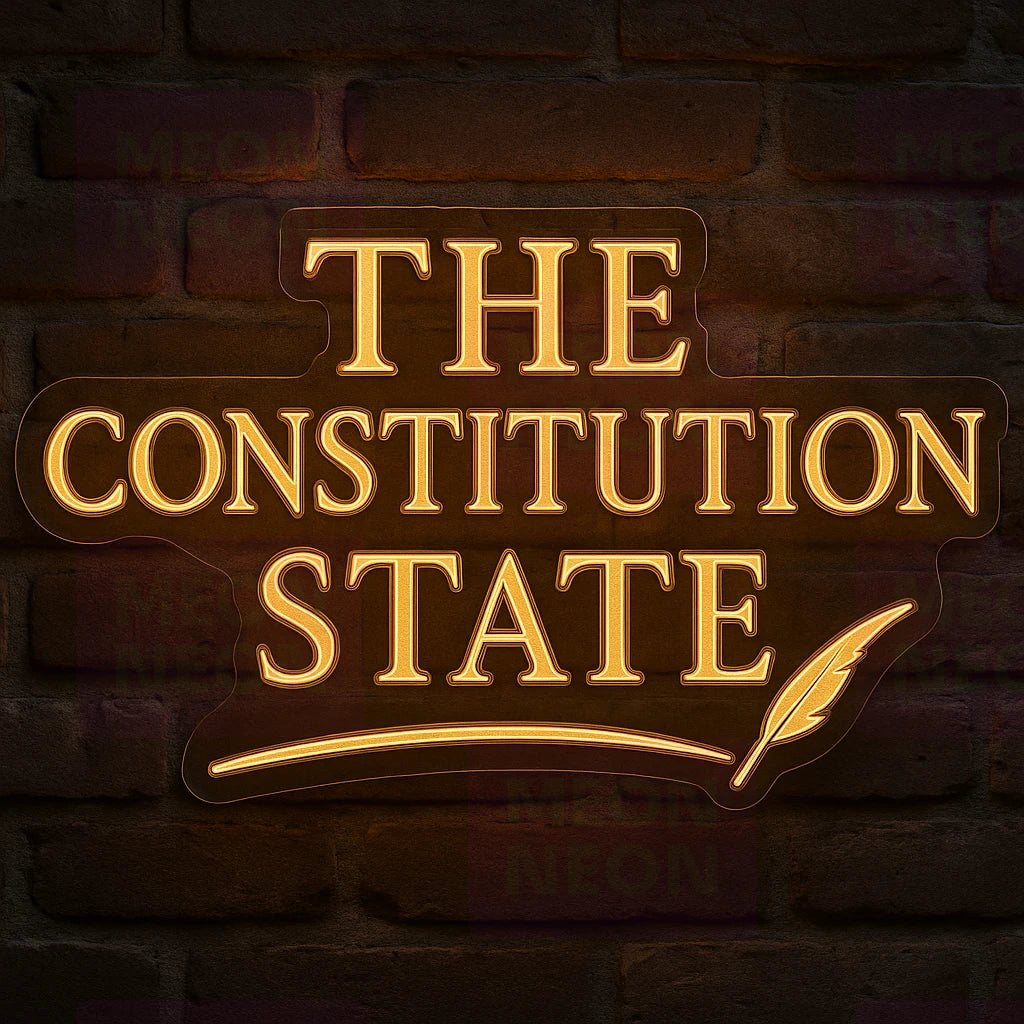 Constitution State LED Neon Sign