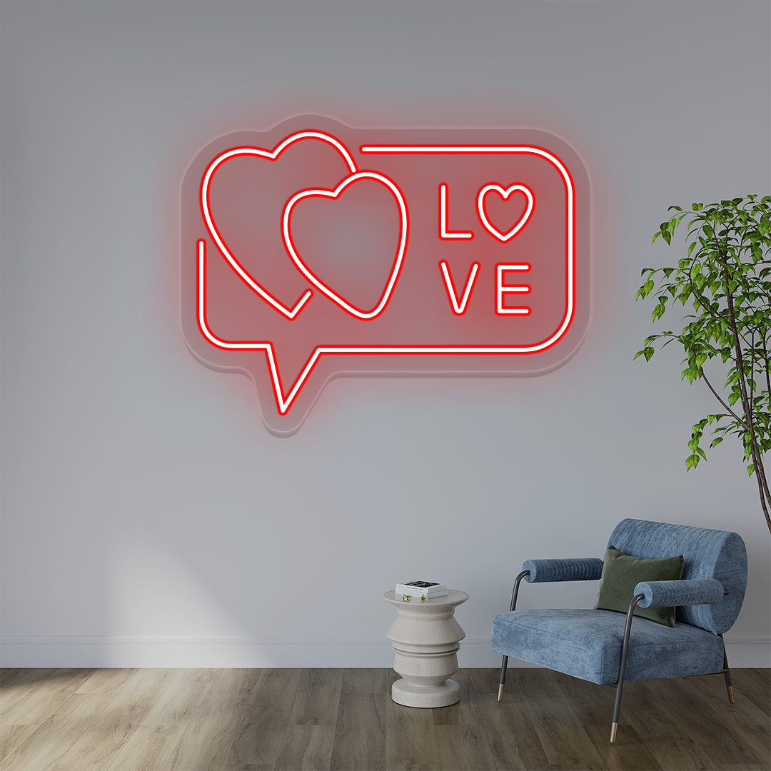 Love Hearts Neon Sign image 2