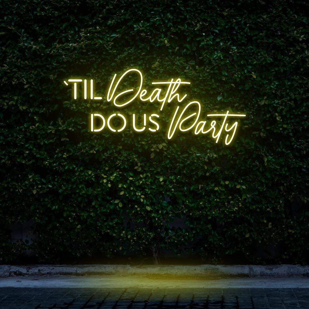 "Til Death Do Us Party" Neon Sign image 8