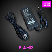 5A LED Power Supply - 12V DC 60W Adapter for LED Neon Signs & Strip Lights - MEON NEON