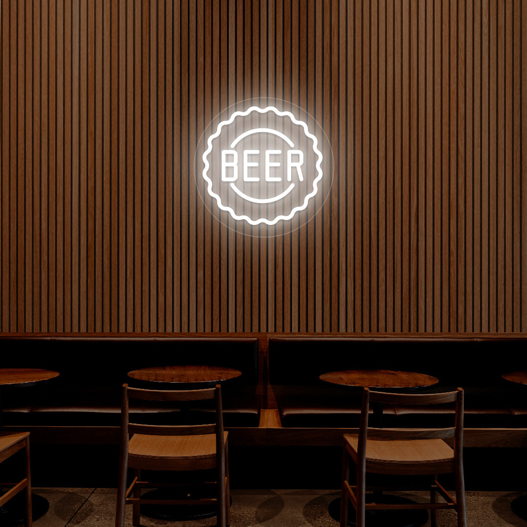 Beer Cap Neon Sign image 0
