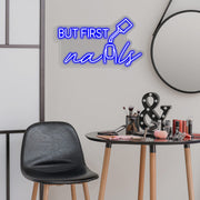 But First Nails Neon Sign image 0