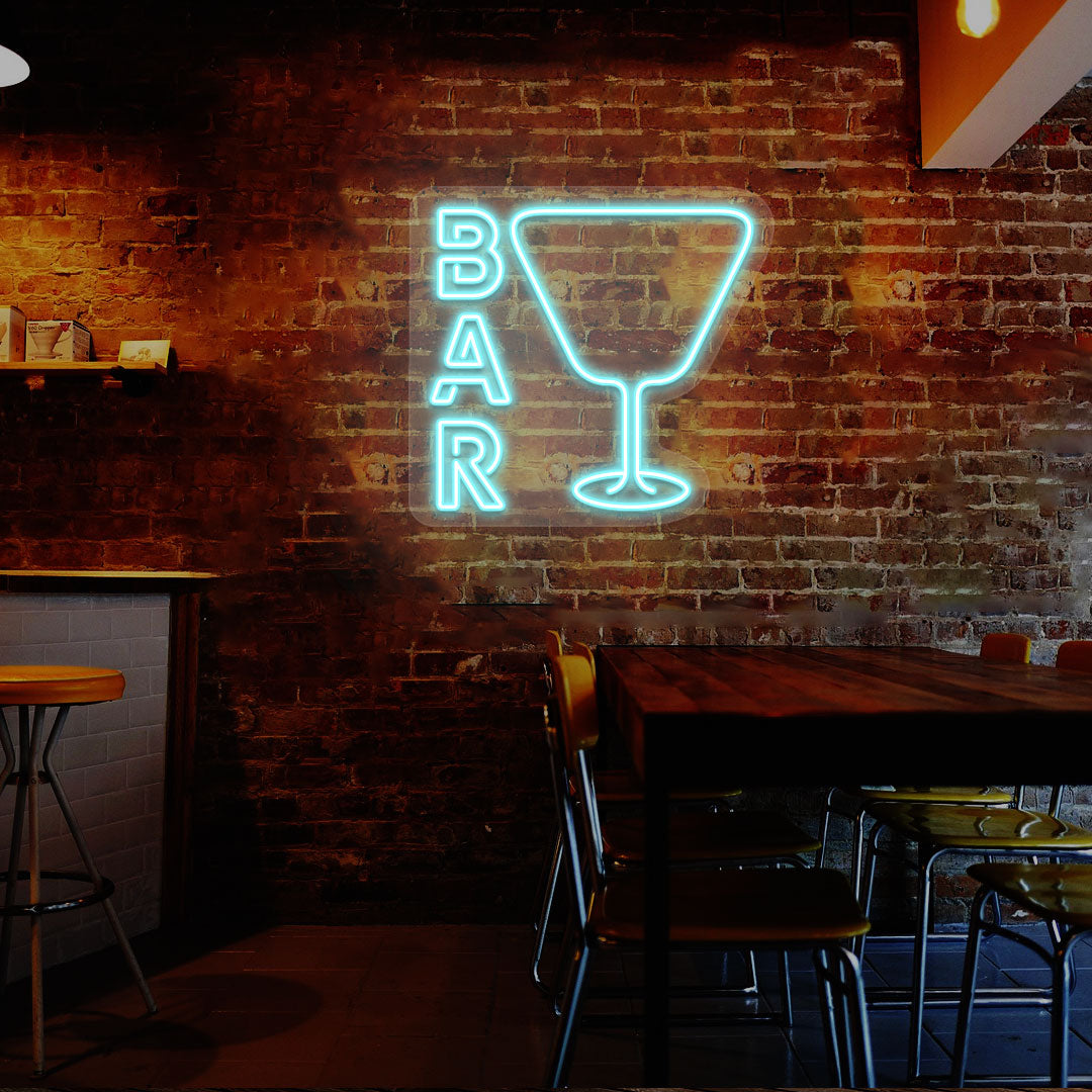 Bar and Glass Neon Sign image 6