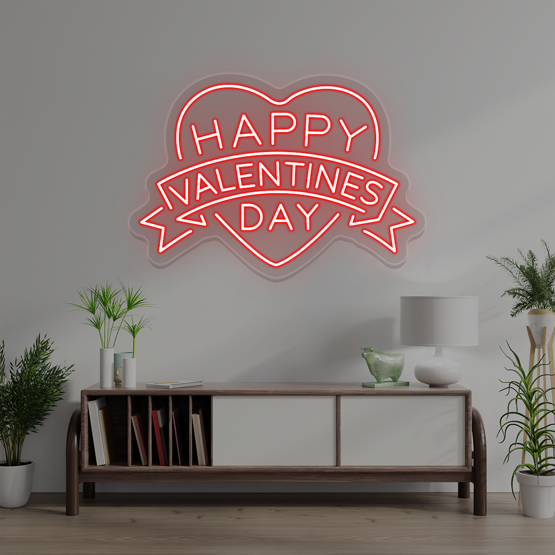 Happy Valentines Day Neon Sign image 1