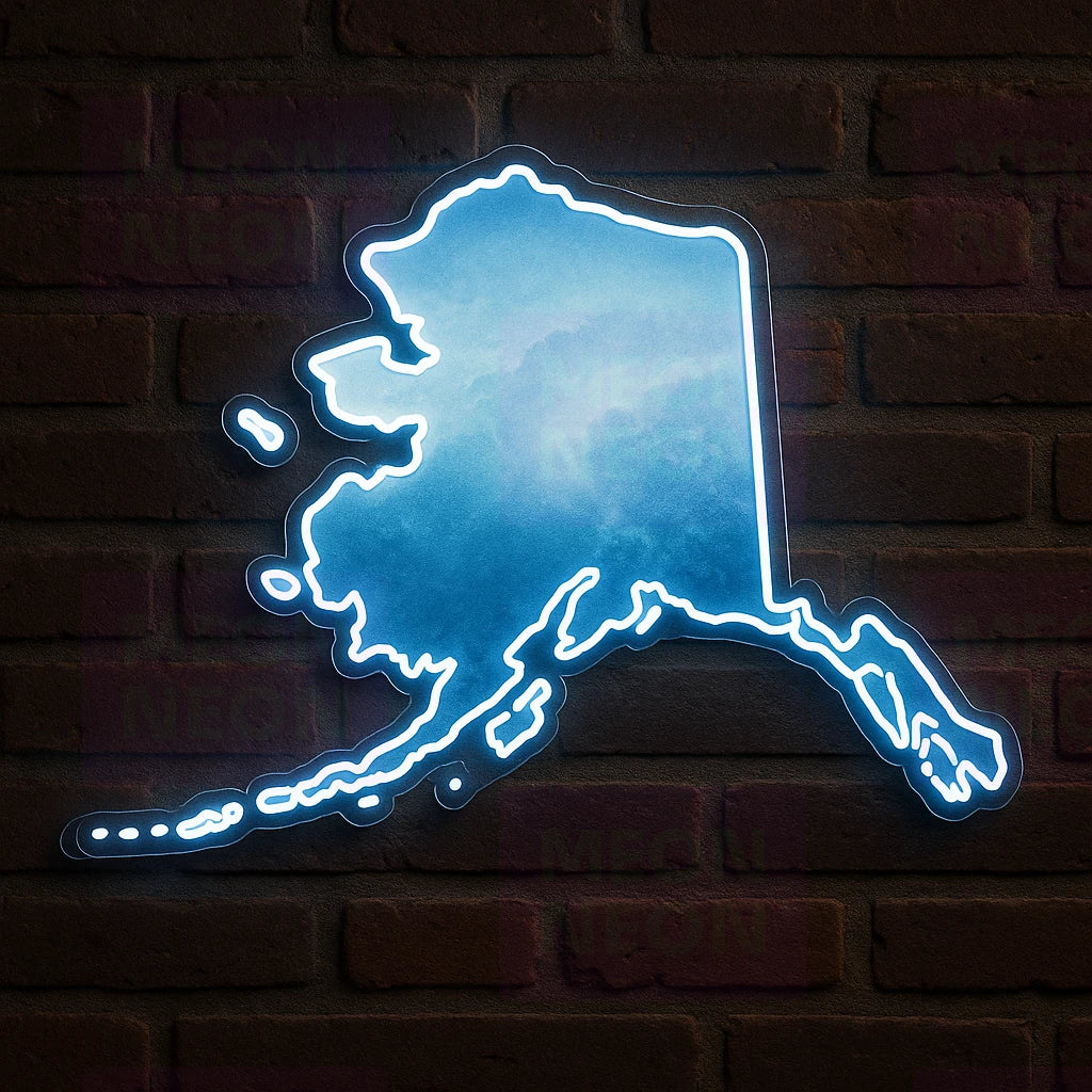 Alaska Outline LED Neon Sign