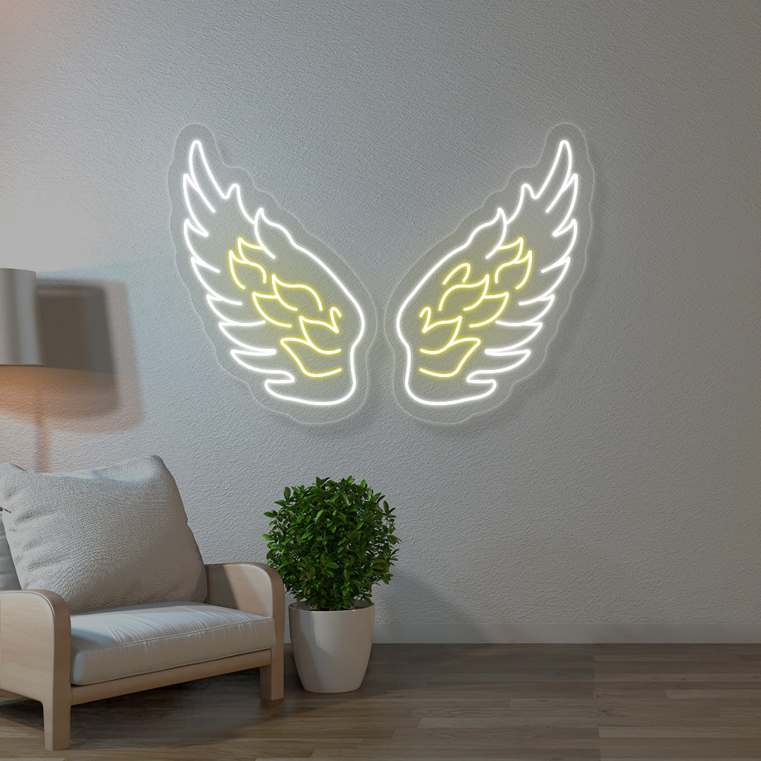 Angel Wings Multicolor Neon Sign image 5