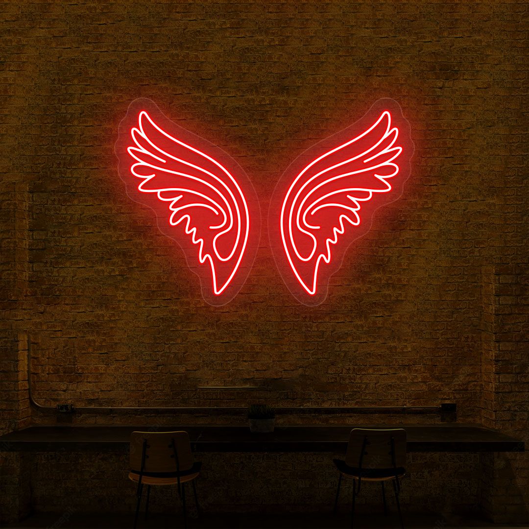 Angel Wings Neon Sign image 0