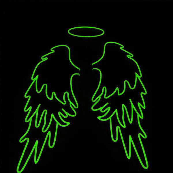 Angel Wings with Halo LED Neon Sign