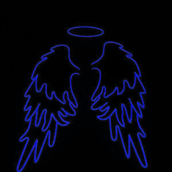 Angel Wings with Halo LED Neon Sign