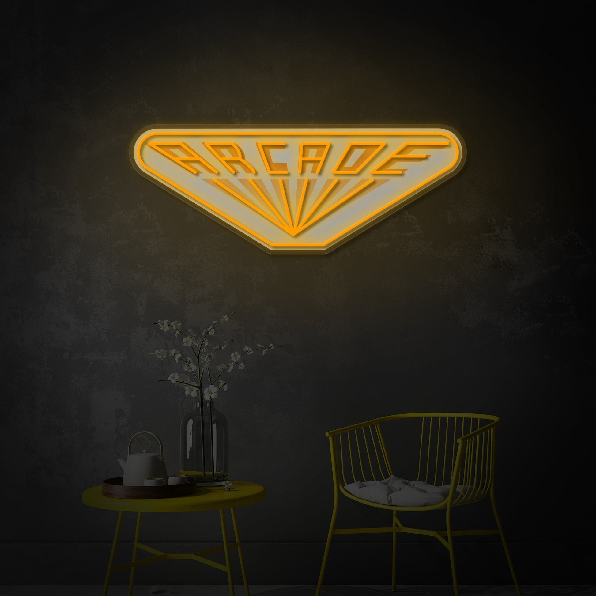 Arcade Logo LED Neon Sign | Gaming Wall Decor - MEON NEON
