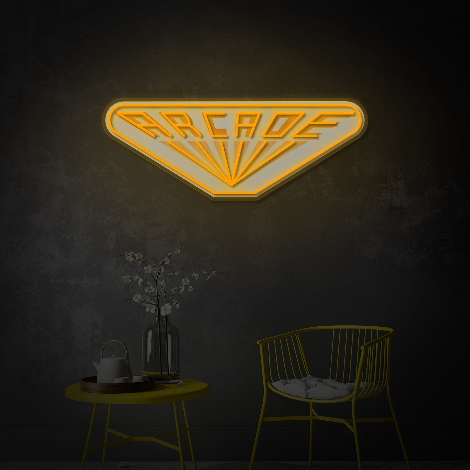 Arcade Logo LED Neon Sign | Gaming Wall Decor - MEON NEON
