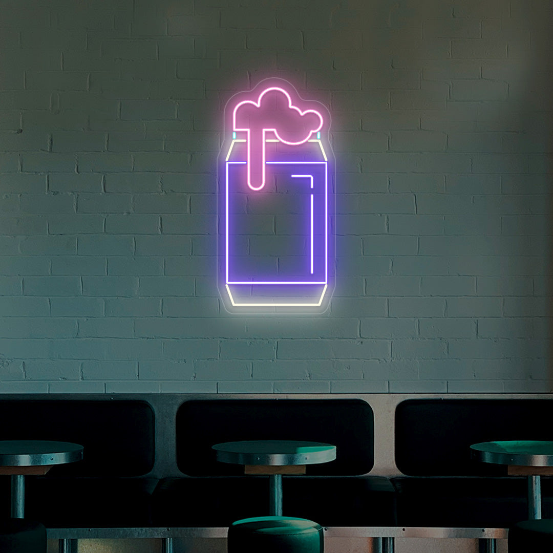 Beer Can Neon Sign - Multicolor image 3