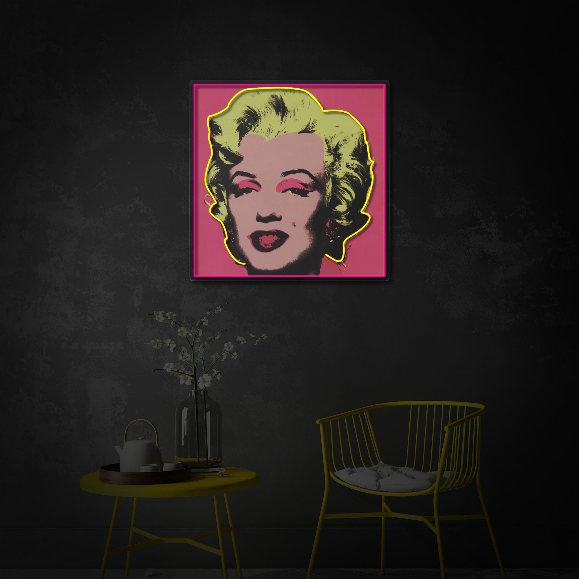 Pop Art Blonde LED Neon Sign | Retro Woman Art