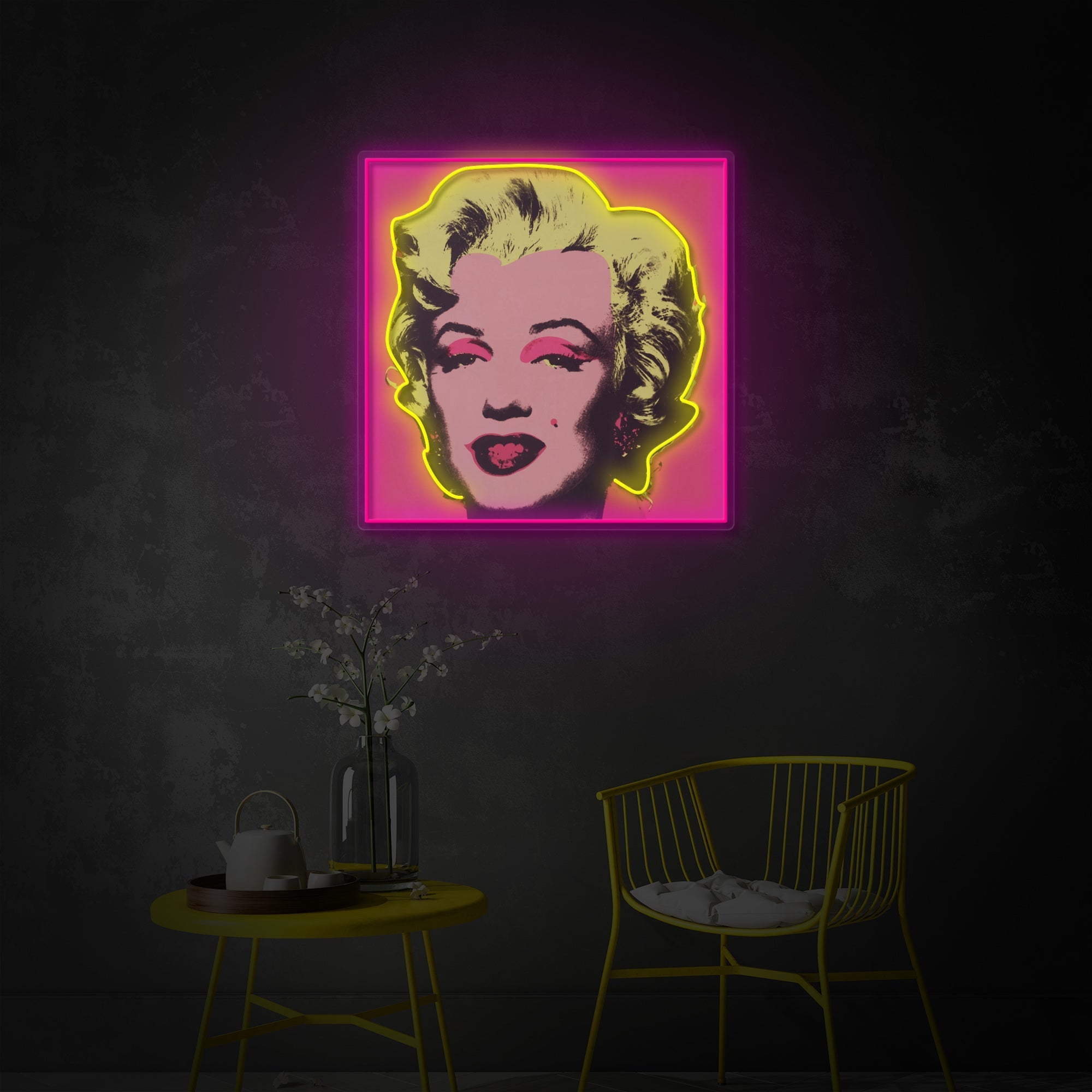 Pop Art Blonde LED Neon Sign | Retro Woman Art