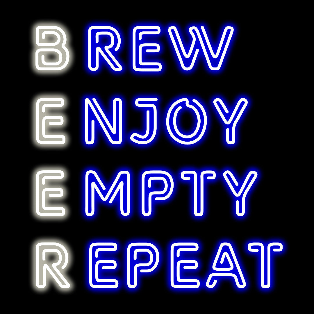 Brew Enjoy Empty Repeat Neon Sign image 0