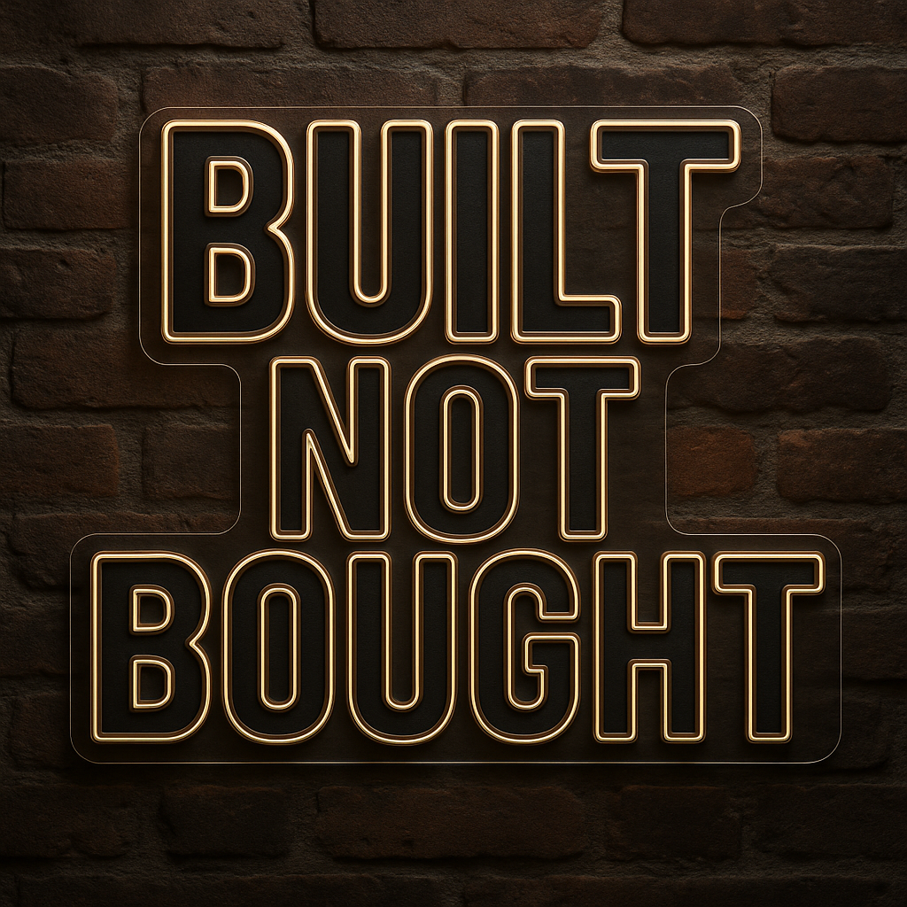 Built Not Bought