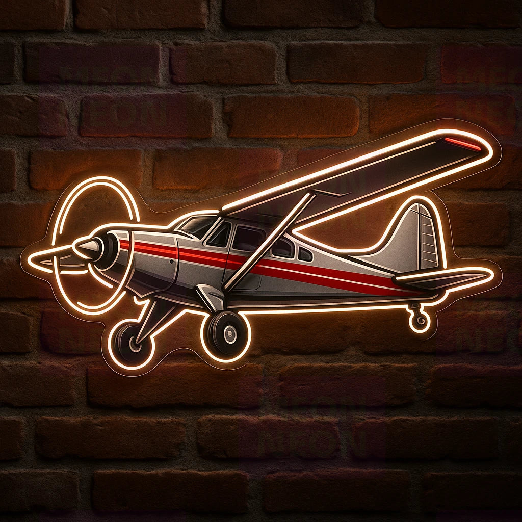 Bush Plane Flight LED Neon Sign