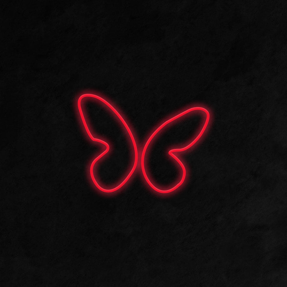 Butterfly LED Neon Sign in Red
