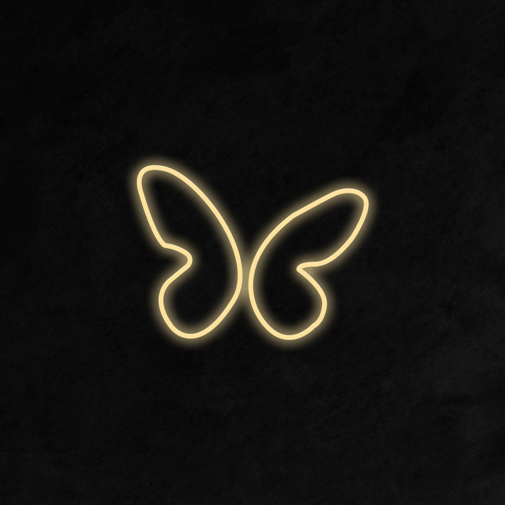 Butterfly LED Neon Sign in Cool White