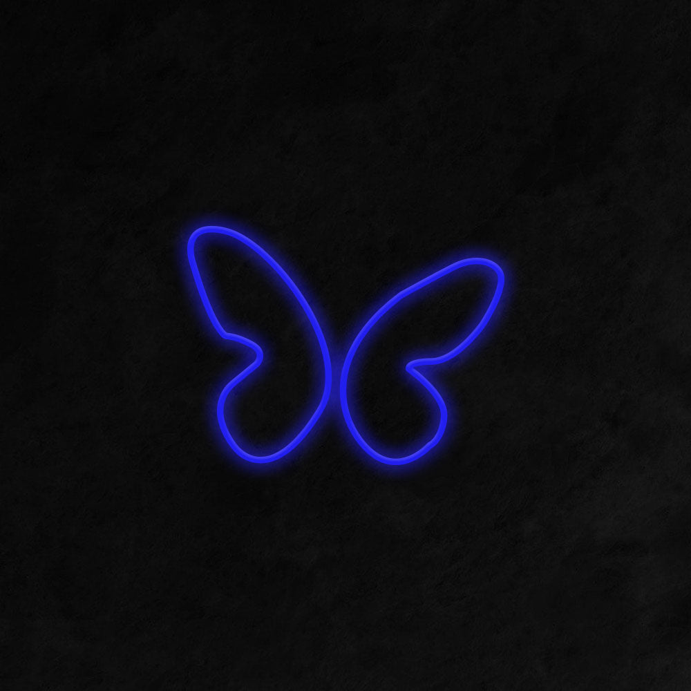 Butterfly LED Neon Sign in Dark Blue