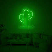 Cactus LED Neon Sign in Green