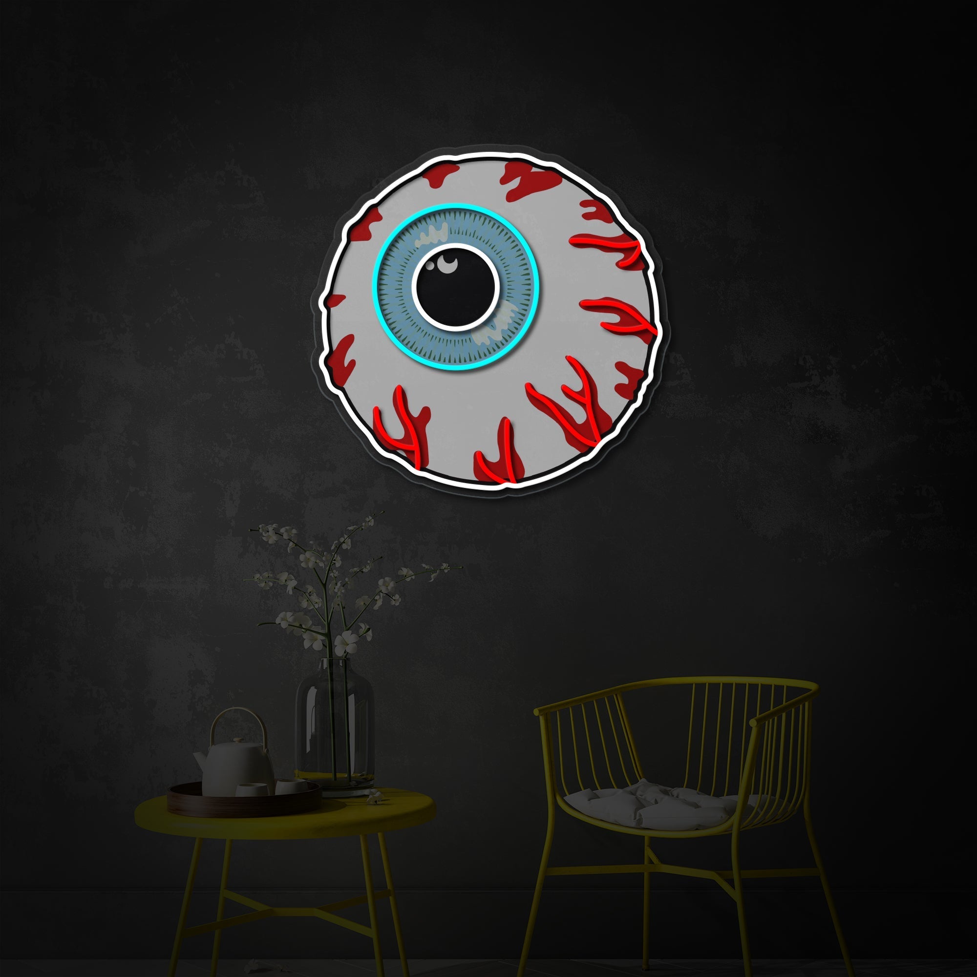 Zombie Eye LED Neon Sign | Horror Pop Art