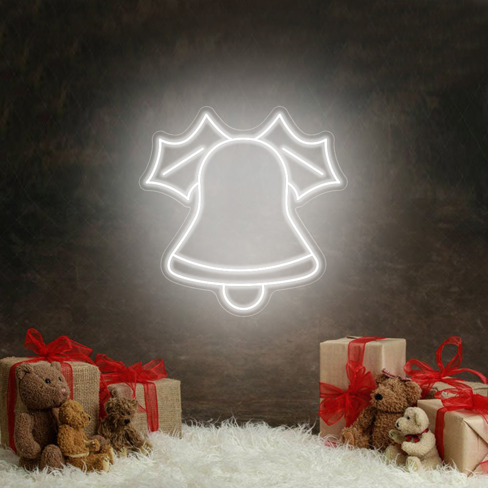 Christmas Bells LED Neon Sign (Style 1) in Warm White