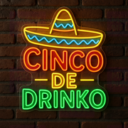 Cinco de Drinko LED Neon Sign