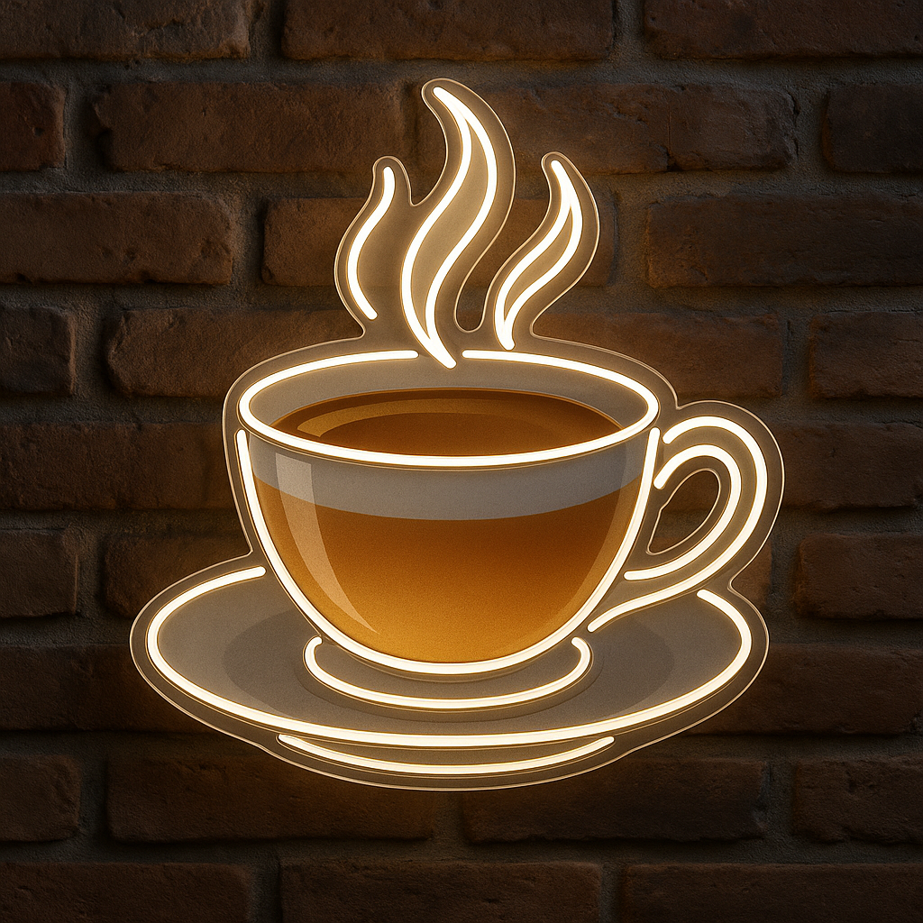 Classic British Teacup LED Neon Sign
