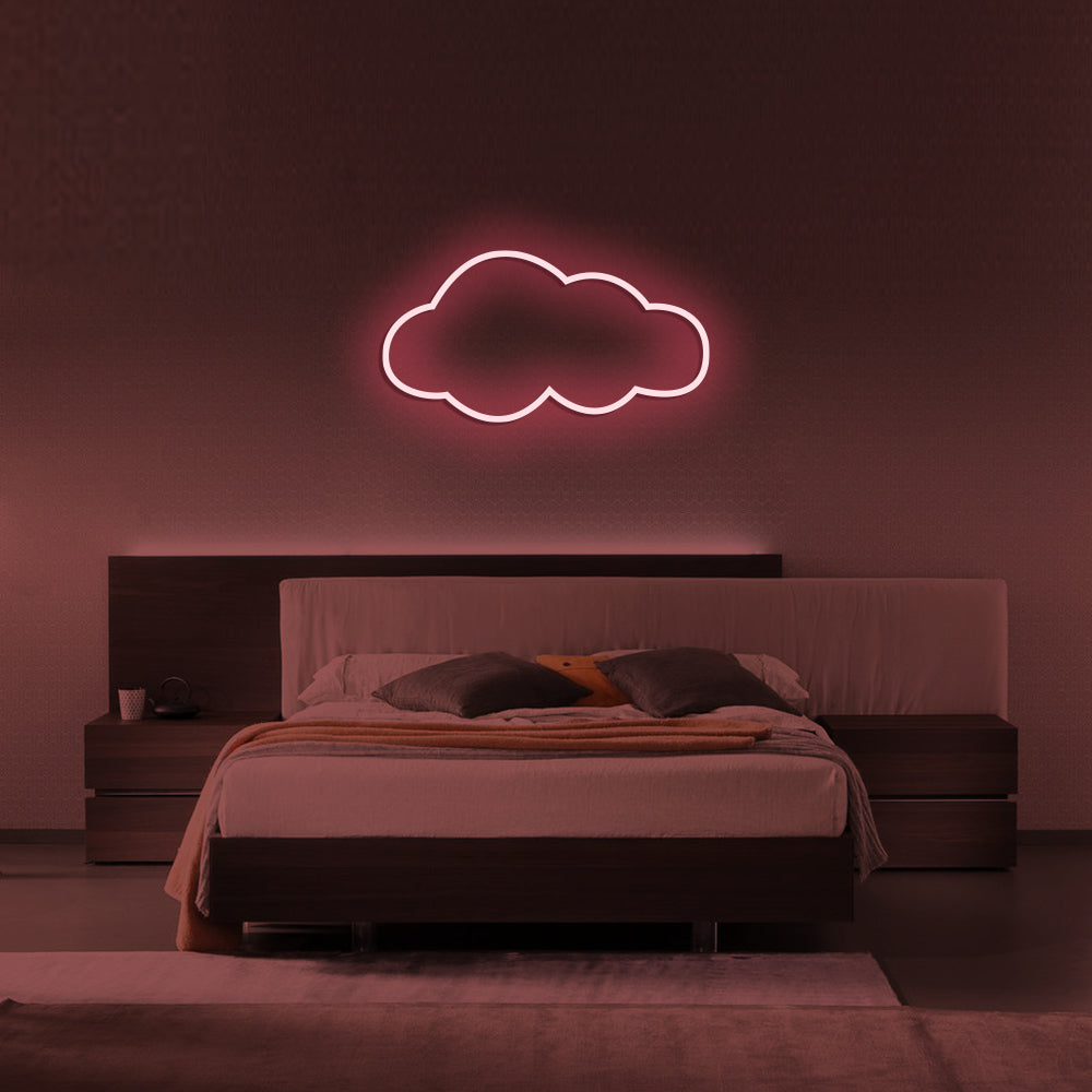Cloud LED Neon Sign (Style 1) in Light Pink