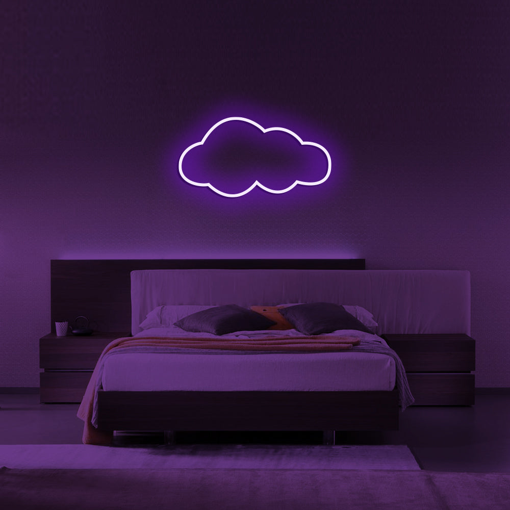 Cloud LED Neon Sign (Style 1) in Purple