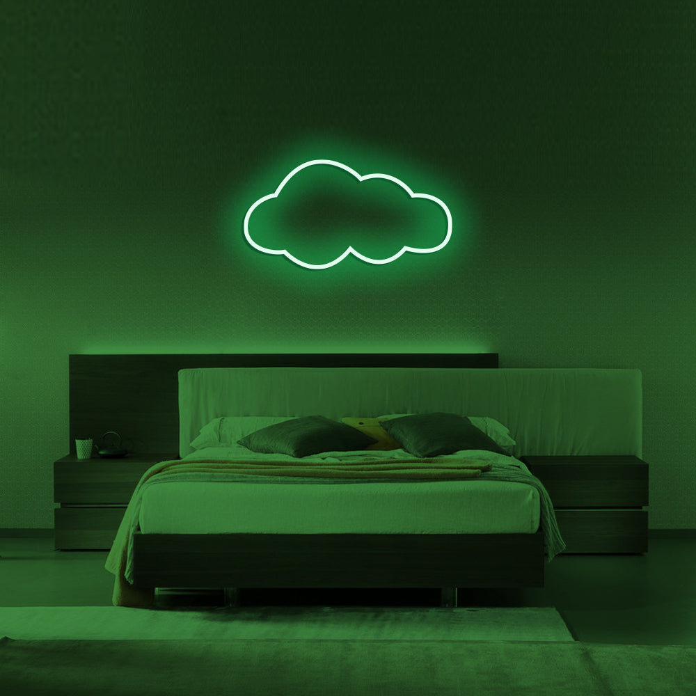Cloud LED Neon Sign (Style 1) in Green