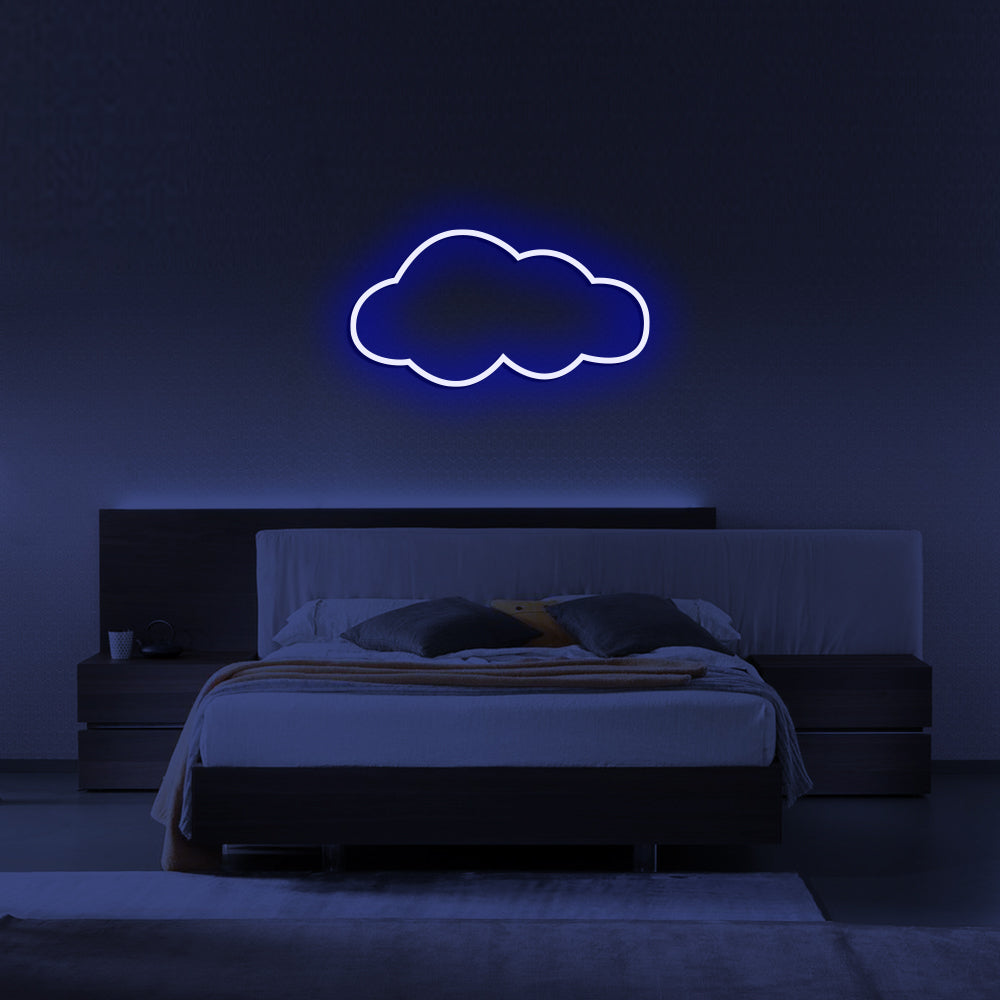 Cloud LED Neon Sign (Style 1) in Blue