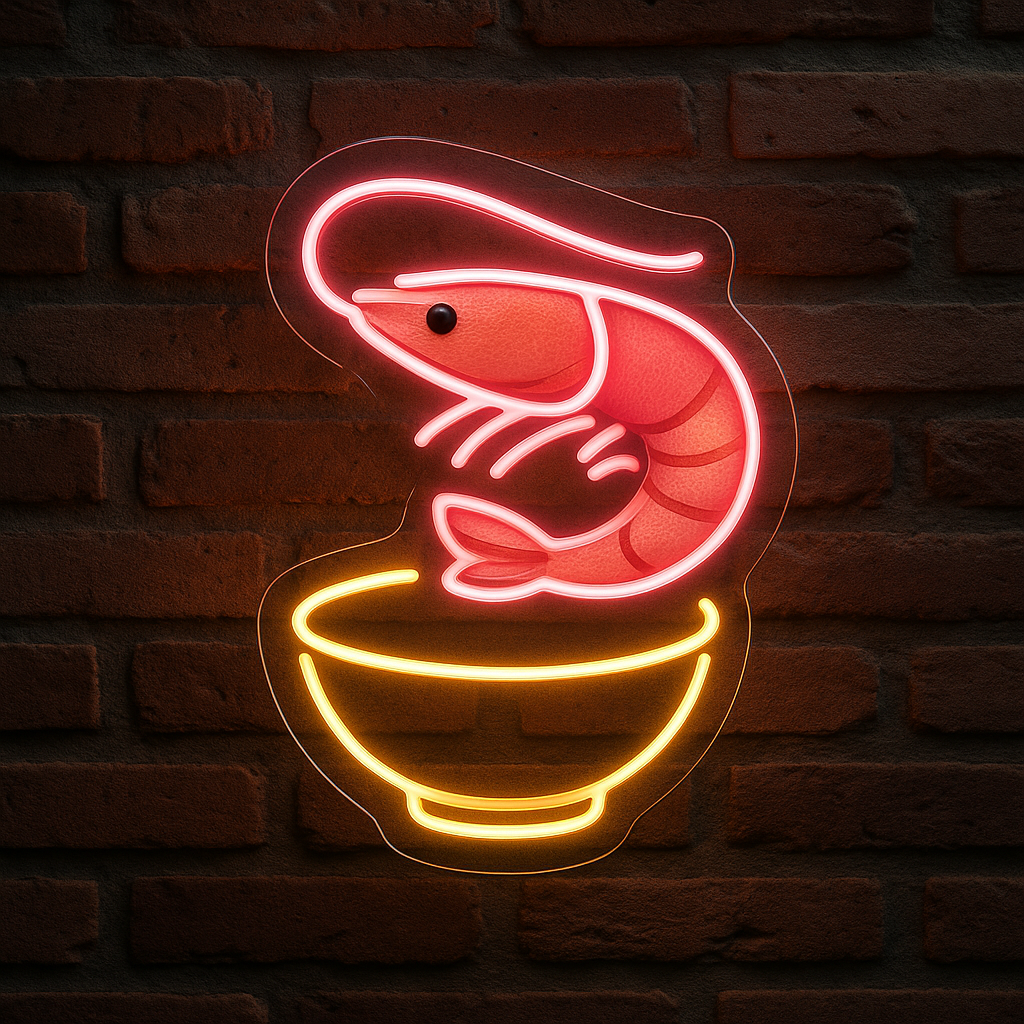 Coastal Shrimp & Grits LED Neon Sign