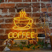 Coffee Cup LED Neon Sign in Custom Color