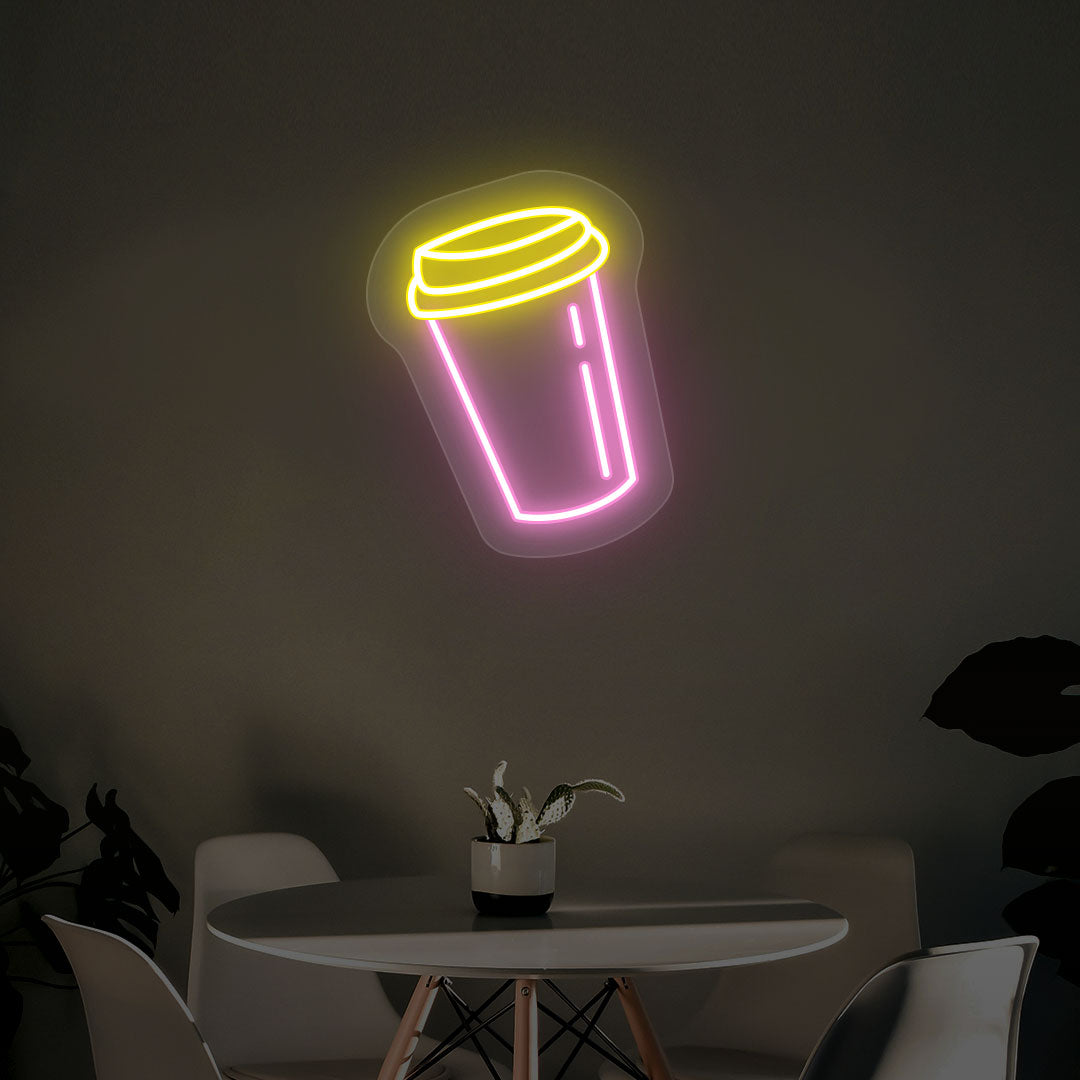Coffee Cup Neon Sign - Multicolor image 2