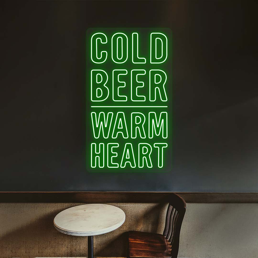 Cold Beer, Warm Heart Neon Sign image 8