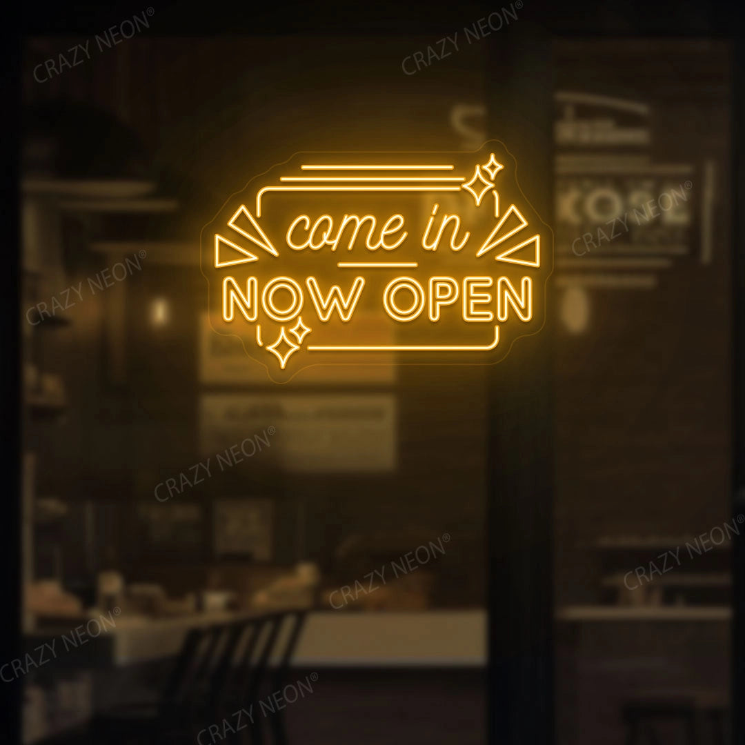 Come in Now Open Sign image 7