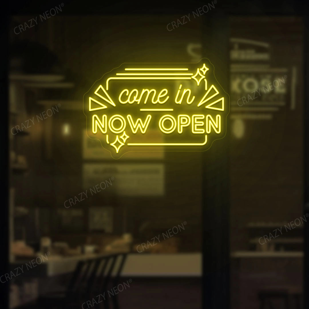 Come in Now Open Sign image 9