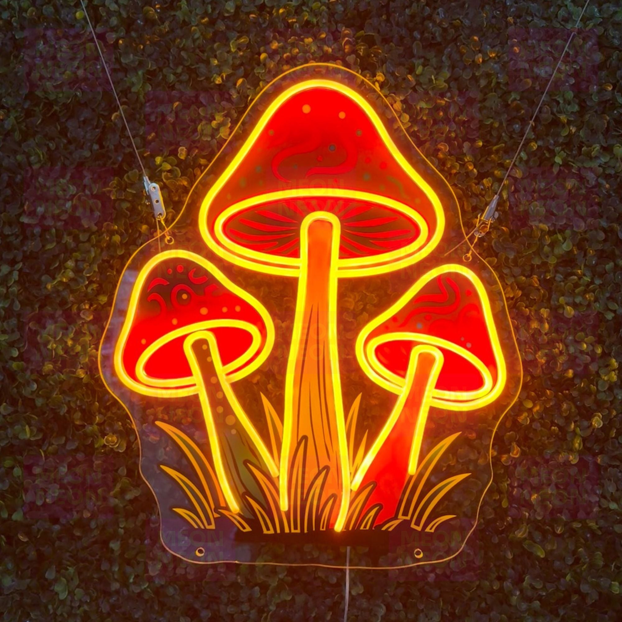 Cosmic Mushroom Garden LED Neon Sign - MEON NEON