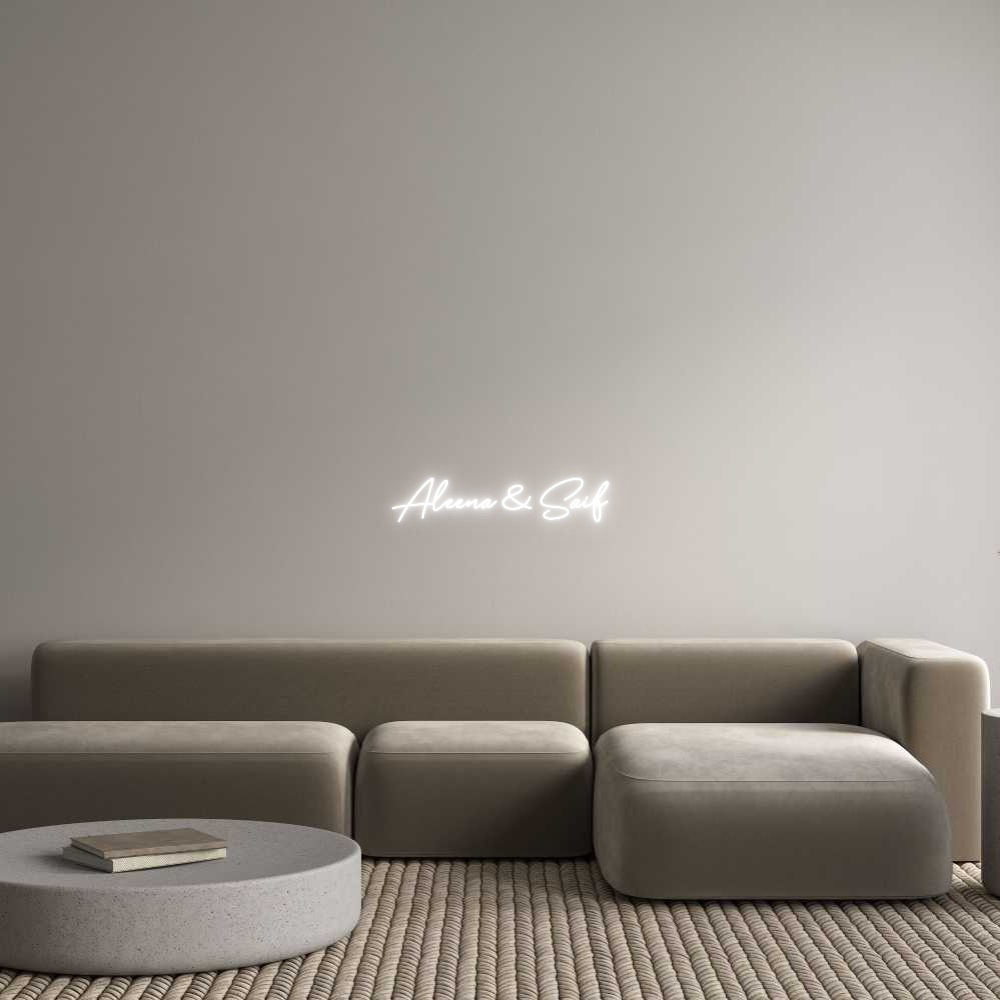 Custom Neon: Aleena & Saif - MEON NEON