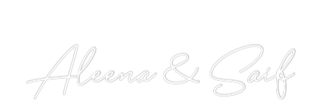 Custom Neon: Aleena & Saif - MEON NEON