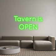 Custom Neon: Tavern is
OPEN - MEON NEON