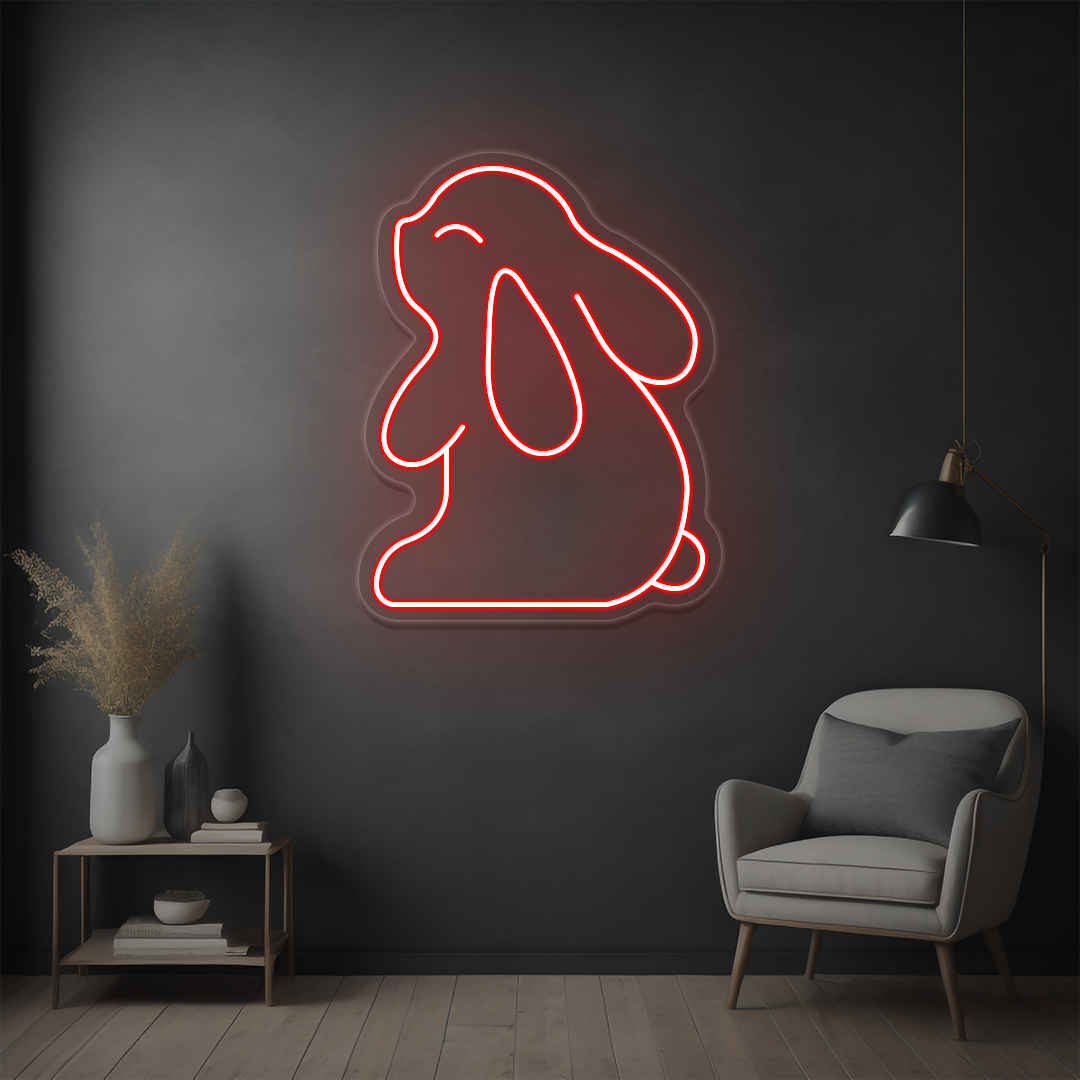 Cute Bunny Neon Sign image 2